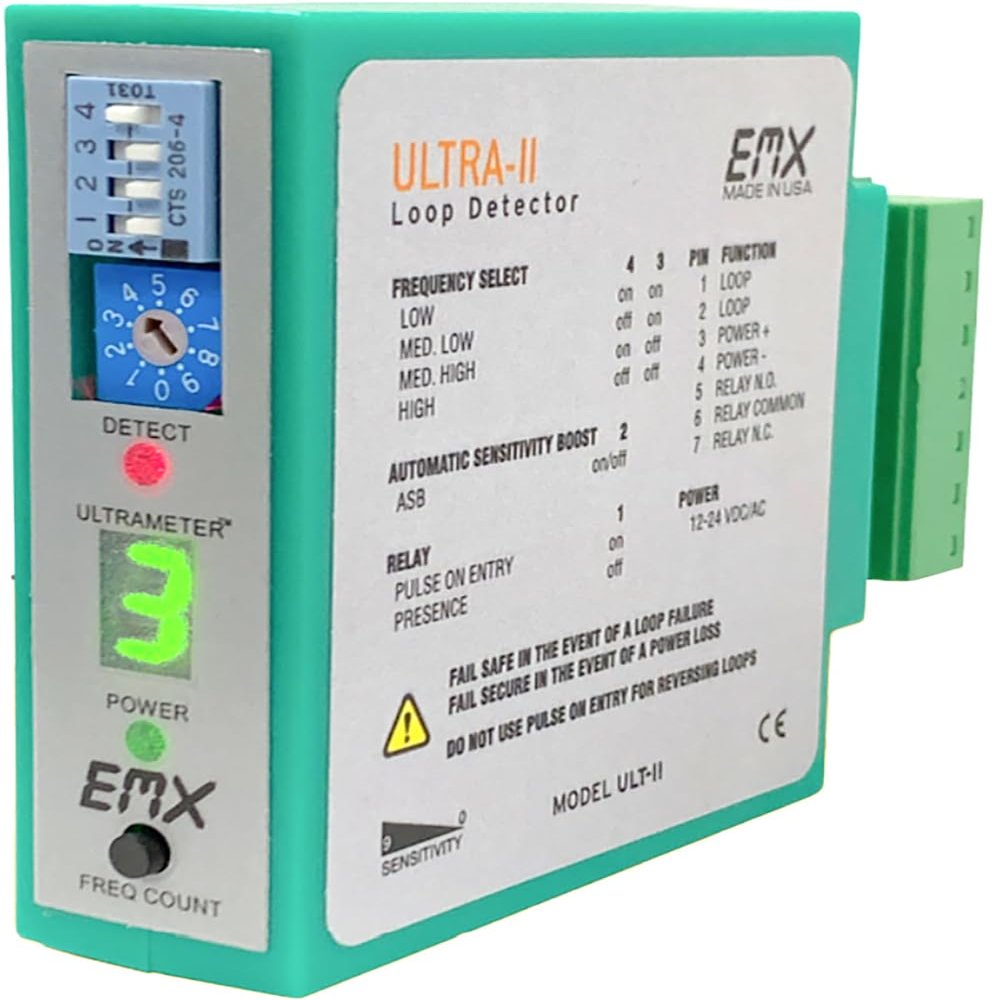 EMX Ultra II DTEK Universal Loop Detector for Gate and Traffic Control