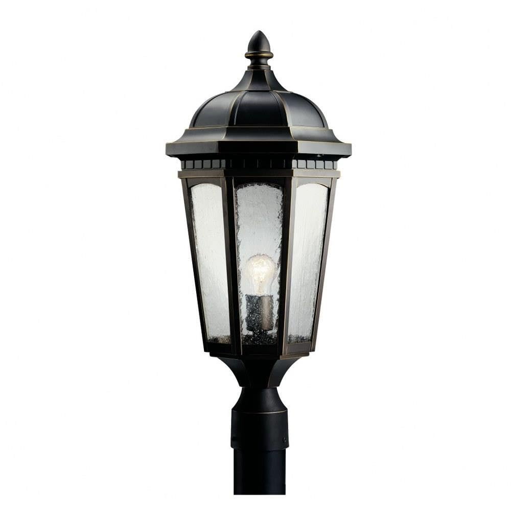 Kichler Courtyard Outdoor Post Light, Rubbed Bronze