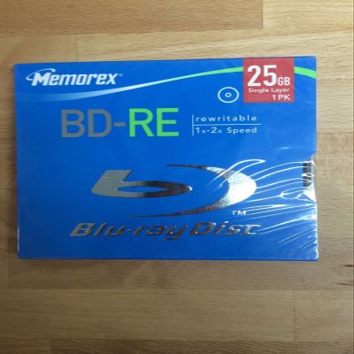 2x Bd-Re 25gb Single 10mm Jewel