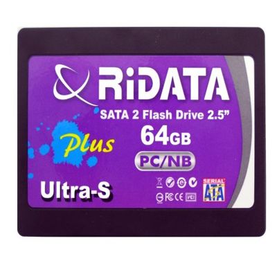 RITEK Ridata NSSD-S25-64-C04MPN 2.5-Inch 64GB Ultra-S Plus MLC SATA Solid State Drive