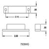 7939WG-WH - Ademco Surface Mount Contacts (White) view 2