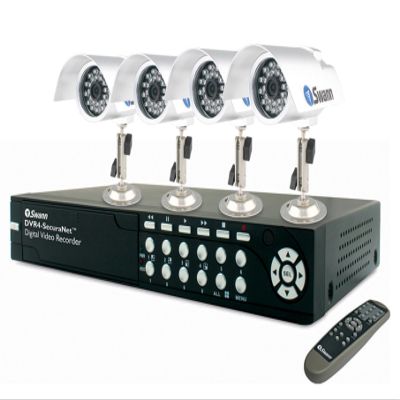 DVR4-SecuraNet Maxi Day/Night Kit - 4 Channel Digital Video Recorder with Networking & 4 Maxi Day/Night Cams