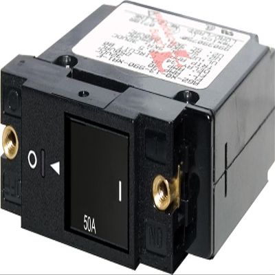 Blue Sea Systems A-Series Restricted Off Flat Rocker Single Pole 50A Circuit Breaker