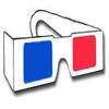 3Dstereo 1 Pair Cardboard 3D Glasses - Red and Blue Anaglyph Glasses view 1