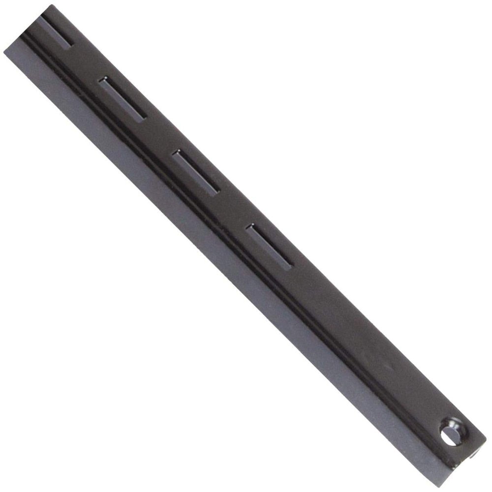 Knape & Vogt Shelf 5/8"W X 13/32" H 6' 1" 16 Ga Steel Black Boxed