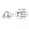 WAC Low Voltage Multiples Recessed Single Light New Construction Housing with MR16 Lamp Socket view 2