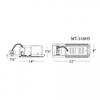 WAC Low Voltage Multiples Recessed Three Light New Construction Housing with MR16 Lamp Socket view 2