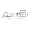 WAC Low Voltage Multiples Recessed Two Light New Construction Housing with MR16 Lamp Socket view 2