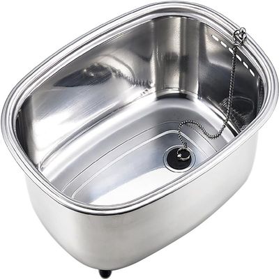 Ernest A-75435 Stainless Steel Washtub with Legs (Made in Japan) Approx. 11.4 x 15.0 x 6.1 inches (29 x 38 x 15.5 cm)