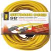 Prime Wire & Cable EC500830 Prime Extra Heavy-Duty, Single Outlet Extension Cord, 12/3 ga, 15 A, 125 V, 50 ft L, Yellow view 1