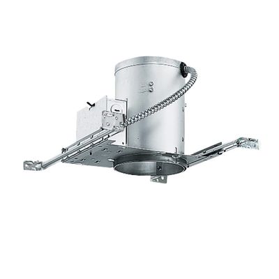 Juno 5 Inch Incandescent Ceiling Light Housing for New Construction, IC Rated Recessed Light with Adjustable Bar Hangers and Medium Base Socket, Damp Location UL Listed Can Lighting