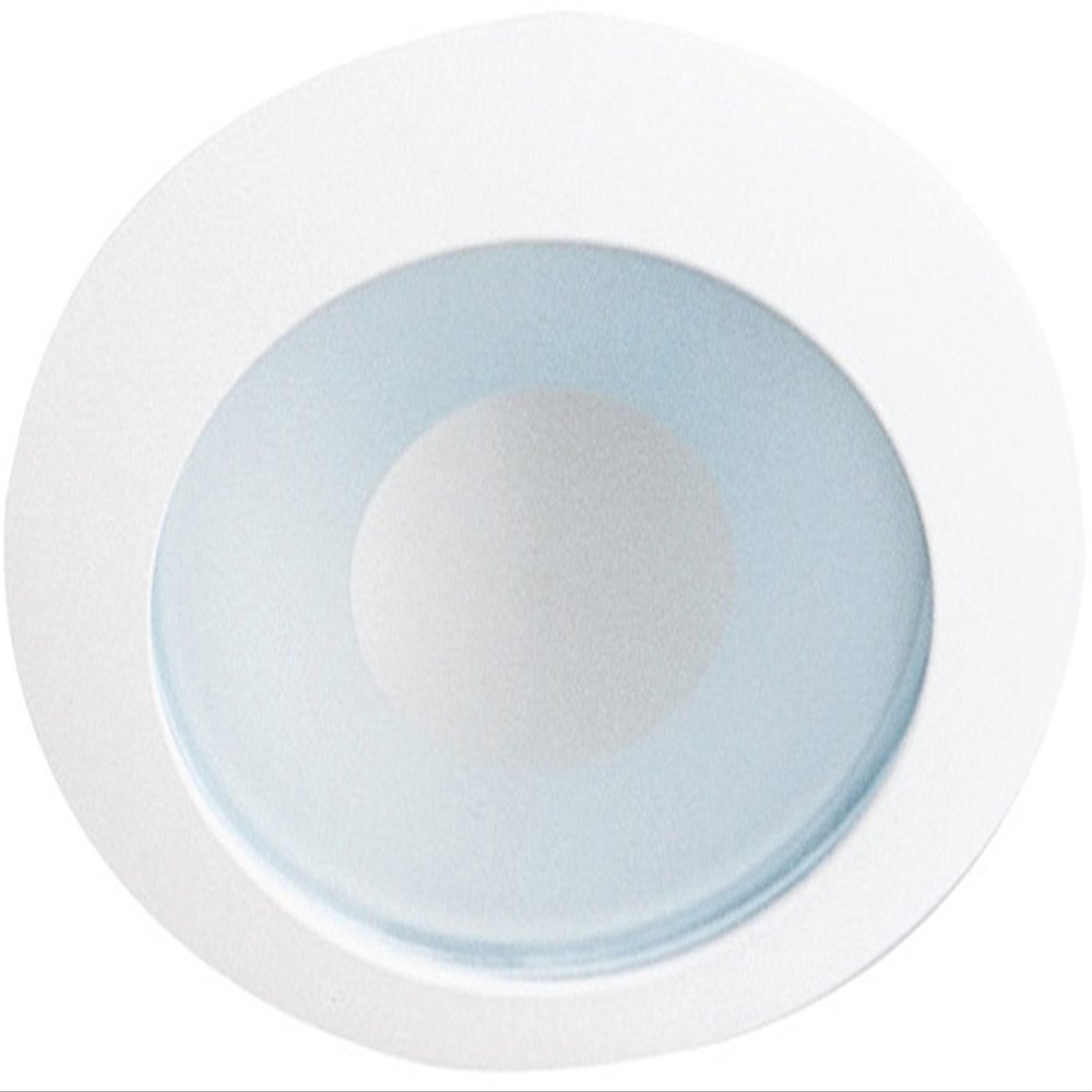 Juno Lighting 12 WSC Incandescent Recessed Shower Trim, 4 Inch, White, Satin Chrome
