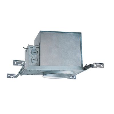 Juno 4 Inch Incandescent Ceiling Light Housing for New Construction, IC Rated Recessed Light with Adjustable Bar Hangers and E26 Socket, Damp Location UL Listed Can Lighting