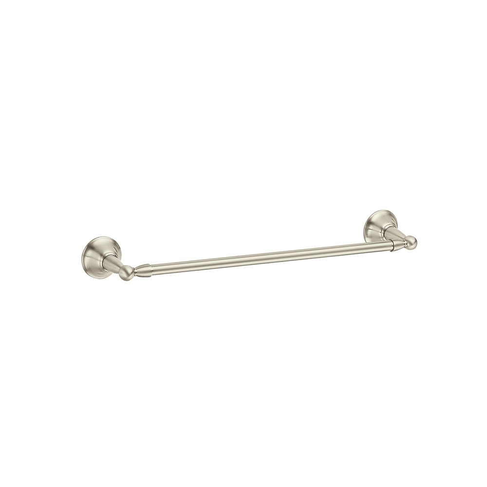 Moen DN6824BN Sage 24-Inch Wall Mount Bathroom Single Bar Towel Bar, Brushed Nickel