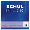Brunnen 1052527 School Block/Notepad (A4, 50 Sheets, Lined, with margins, 27 Lines, Perforated, top glued, 70g/m) view 1