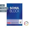 Brunnen 1052527 School Block/Notepad (A4, 50 Sheets, Lined, with margins, 27 Lines, Perforated, top glued, 70g/m) view 2