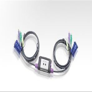 Princeton Technology Aten Cable One-piece PS/2 2 Ports KVM Switch (audio Supported) CS 62 A