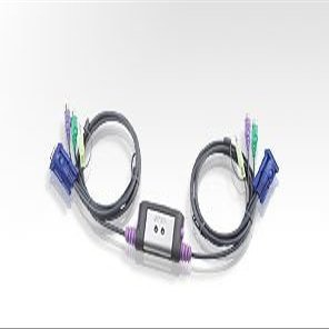 Princeton Technology Aten Cable One-piece PS/2 2 Ports KVM Switch (audio Supported) CS 62 A