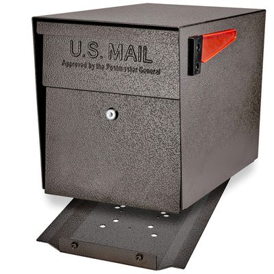 Mail Boss Large Capacity Locking Curbside Post Mount Mailbox, USPS Approved