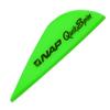 New Archery Products Bow Hunting Shooting Target Practice QuickSpin Plastic Arrow Fletching Vanes 2 Inch, Pack of 36, Green view 1