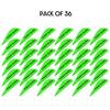 New Archery Products Bow Hunting Shooting Target Practice QuickSpin Plastic Arrow Fletching Vanes 2 Inch, Pack of 36, Green view 3