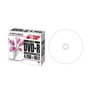 Mitsubishi Chemical Media DHR47JPP10 DVD-R for Data, Single Recording, 4.7 GB, 1-16x Speed, 0.2 inch (5 mm) Case (Transparent), 10P IJ Compatible, White