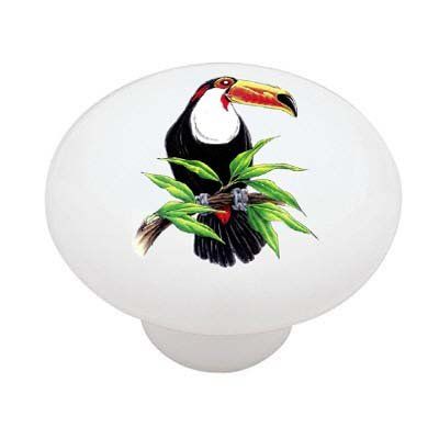 Gotham Decor Toucan Bird Ceramic Drawer Knob