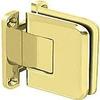 C.R. LAURENCE P1N037BR CRL Polished Brass Pinnacle 037 Series Wall Mount Full Back Plate Standard Hinge view 1