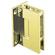C.R. LAURENCE GEN037BR CRL Brass Geneva 037 Series Wall Mount Full Back Plate Standard Hinge