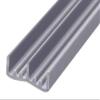 CRL Gray Lower Plastic Track for 1/4" Panels - 12 ft long view 1