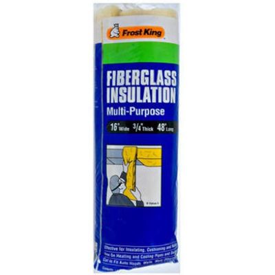 Frost King SP1 Multi-Purpose Fiberglass Insulation Roll, 16" W x 3/4" T x 48" L