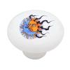 Gotham Decor Sun and Moon Ceramic Drawer Knob view 1