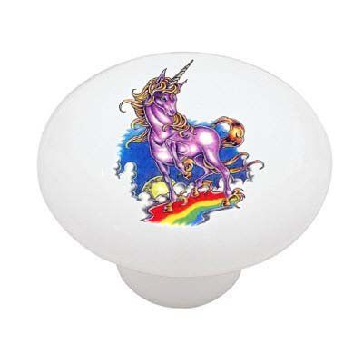 Gotham Decor Rainbow Unicorn Ceramic Drawer Knob