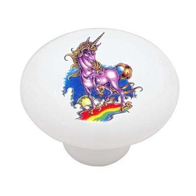 Gotham Decor Rainbow Unicorn Ceramic Drawer Knob