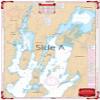 Waterproof Charts, Standard Navigation, 12 Northern Lake Champlain - Burlington to Richelieu, Easy-to-Read, Waterproof Paper, Tear Resistant, Printed on two sides, 2 charts in 1, NOAA ChartsRiver view 1