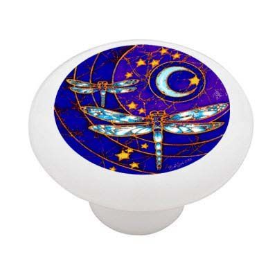Gotham Decor Celestial Dragonfly Ceramic Drawer Knob