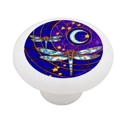 Gotham Decor Celestial Dragonfly Ceramic Drawer Knob