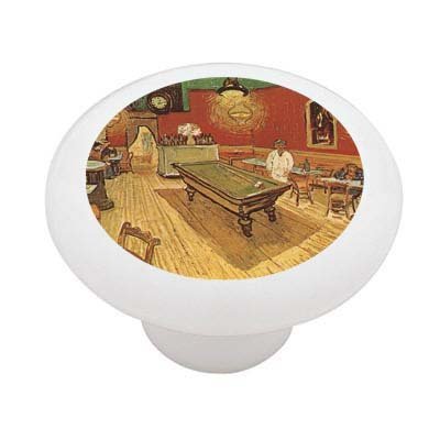 Gotham Decor Night Cafe by Van Gogh Ceramic Drawer Knob