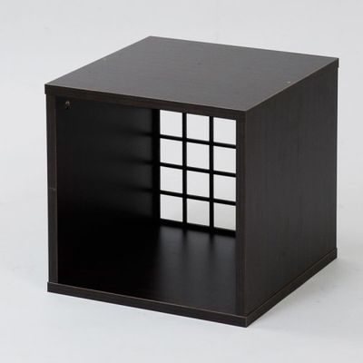 JK Plan Yh-164 Yh-164-db Japanese Cube Box Series, Open Type, Dark Brown