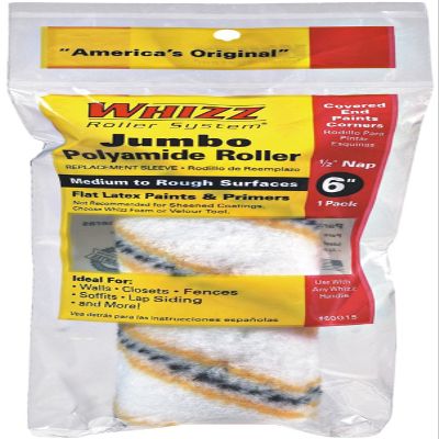 Work Tools International 60015 6-Inch Whizz Premium Jumbo Paint Roller Cover, Gold Stripe