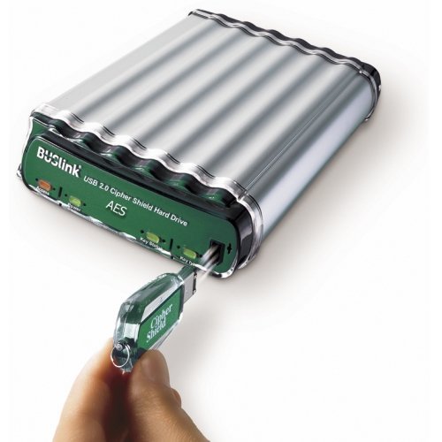 BUSLINK 1.5TB Ext HDD 256BIT Encryption Hipaa Nist Certified with 2ACCES Keys