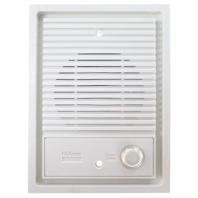 Broan Nutone IS-67WH White Wall-Mounted Door Speaker with Lighted Pushbutton