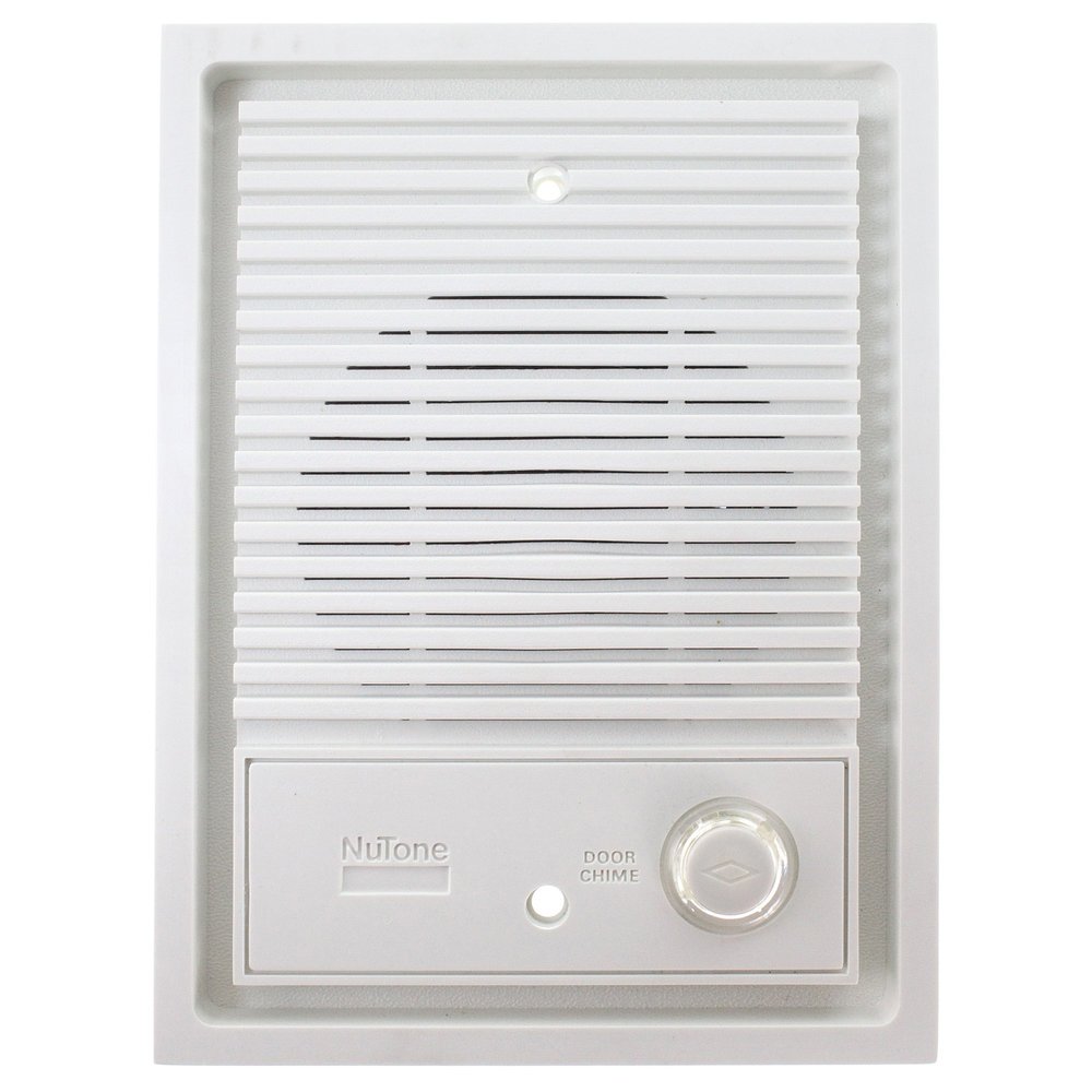 Broan Nutone IS-67WH White Wall-Mounted Door Speaker with Lighted Pushbutton