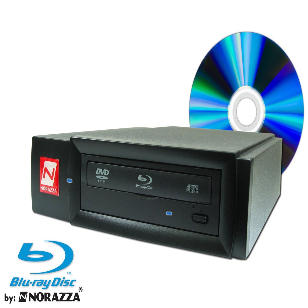 NORAZZA INC Bluray DVD 4X Ext Reader for Pc USB 2.0 Read-only Device