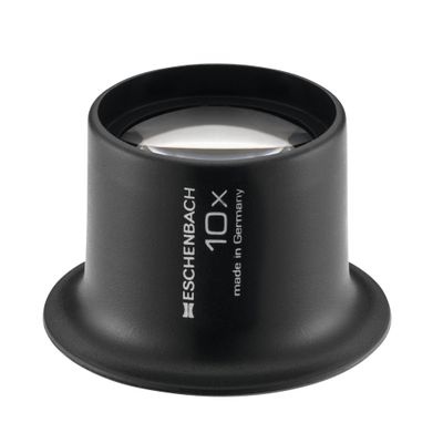 Eschenbach 10x Magnifying Loupe, 1.0 inch (25 mm) Lens, Black