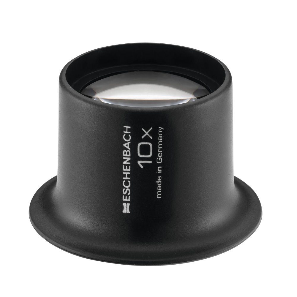 Eschenbach 10x Magnifying Loupe, 1.0 inch (25 mm) Lens, Black