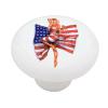 Gotham Decor American Pin-up Girl Ceramic Drawer Knob view 1