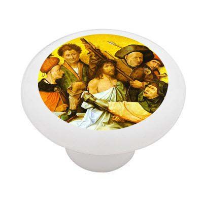 Gotham Decor Christ Crowned with Thorns by Bosch Ceramic Drawer Knob