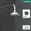 hansgrohe 100 Showerhead E 3-Jet, 2.5 GPM view 4
