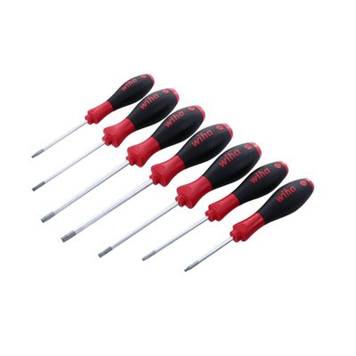 Wiha 36121 Ball End Torx Screwdriver Set with SoftFinish Handle, 7 Piece